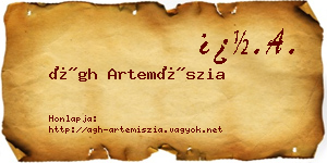 Ágh Artemíszia névjegykártya